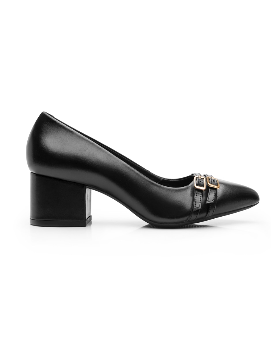 Zapatilla de piel semivestir 5