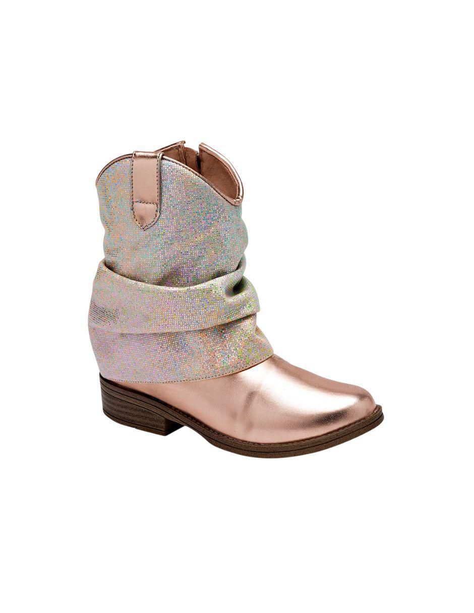 Bota cowboy al tobillo para mujer