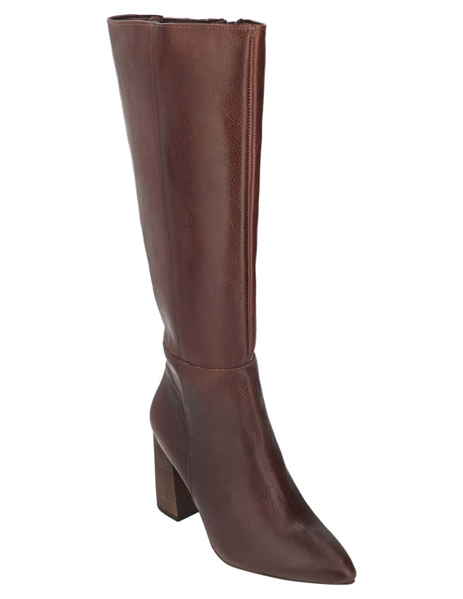 Bota abajo de la rodilla Julianne de piel para mujer 1