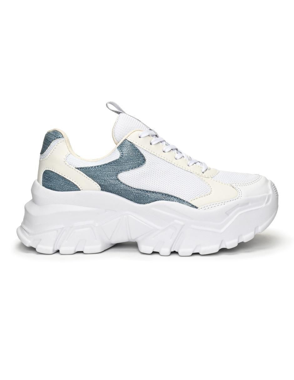 Tenis Deluxe Chunky Denim para mujer