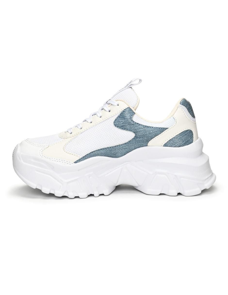 Tenis Deluxe Chunky Denim para mujer 4