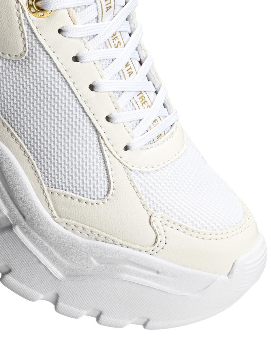Tenis Deluxe Chunky Oro para mujer 2