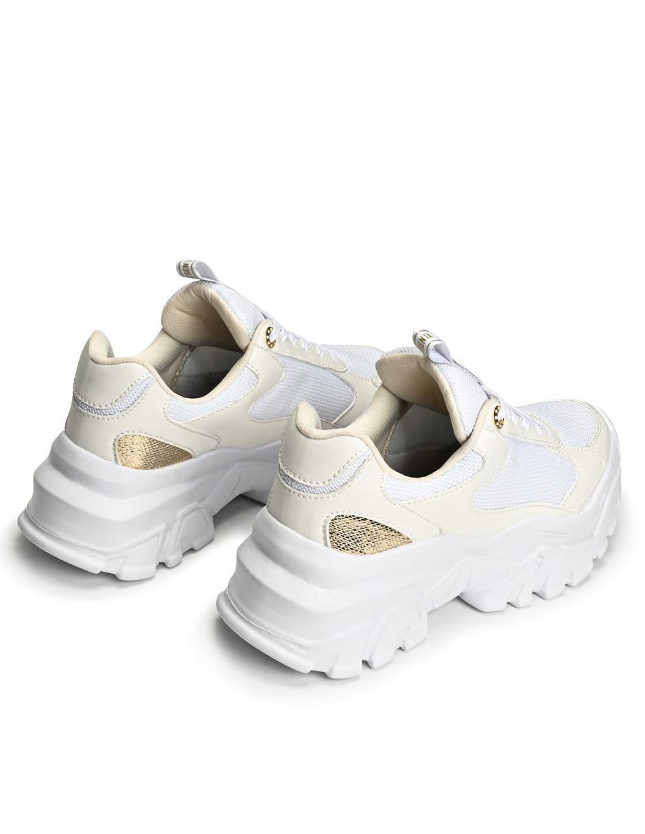Tenis Deluxe Chunky Oro para mujer 5