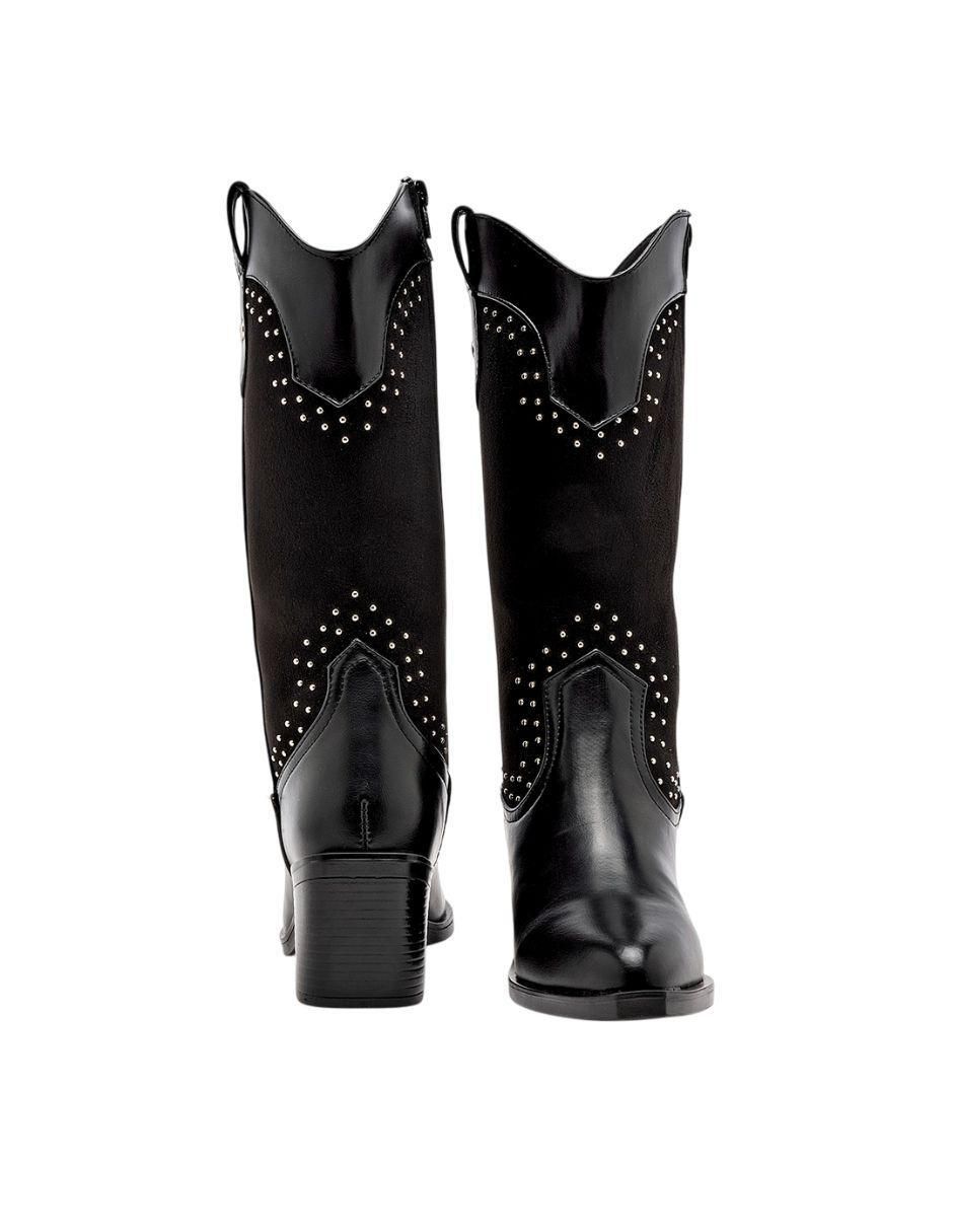 Bota cowboy media pierna para mujer 3