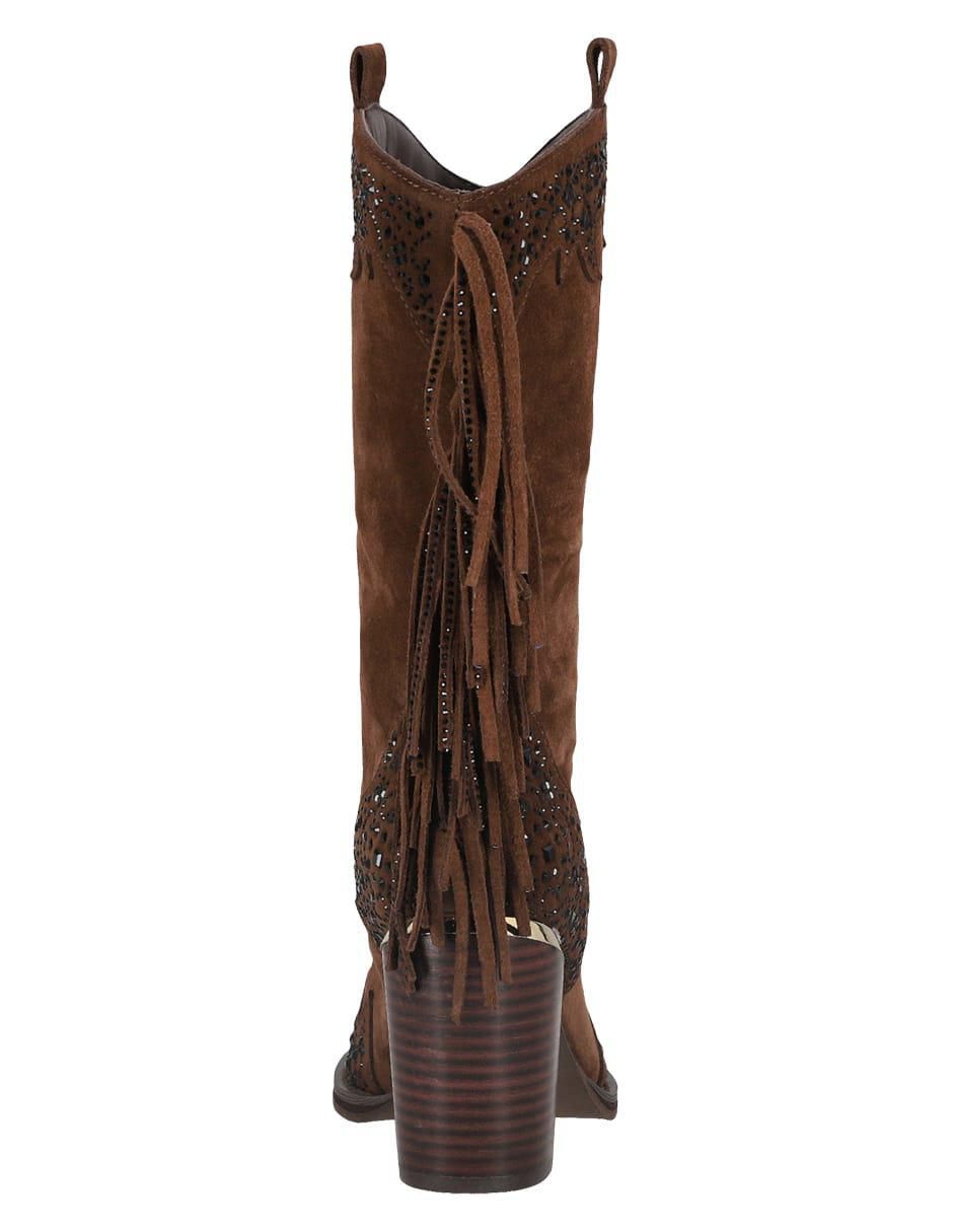 Bota arriba del tobillo de piel para mujer 7