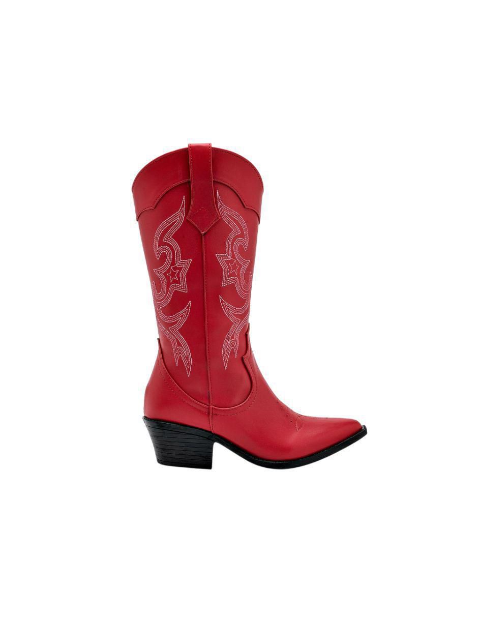 Bota cowboy media pierna para mujer 3