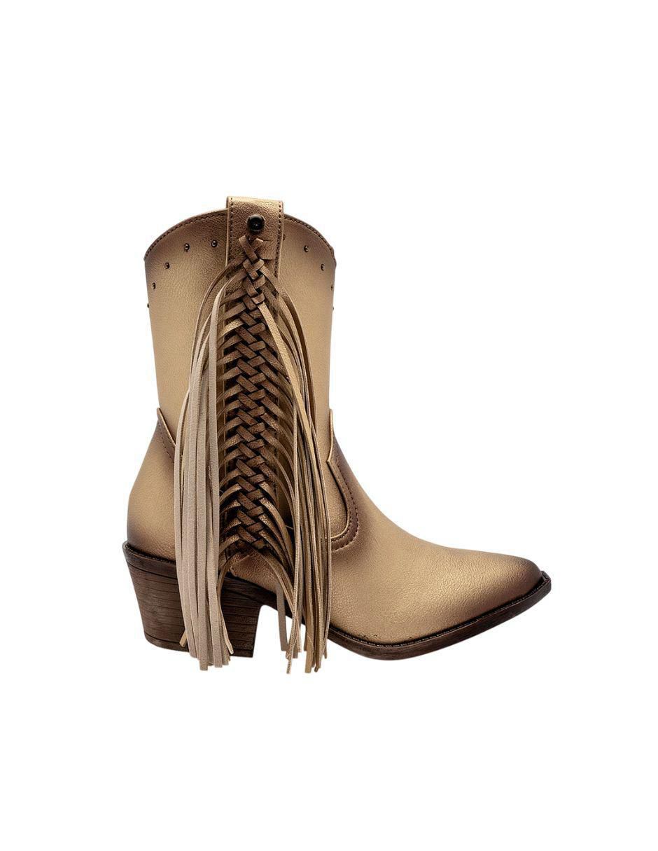 Bota cowboy media pierna para mujer 2