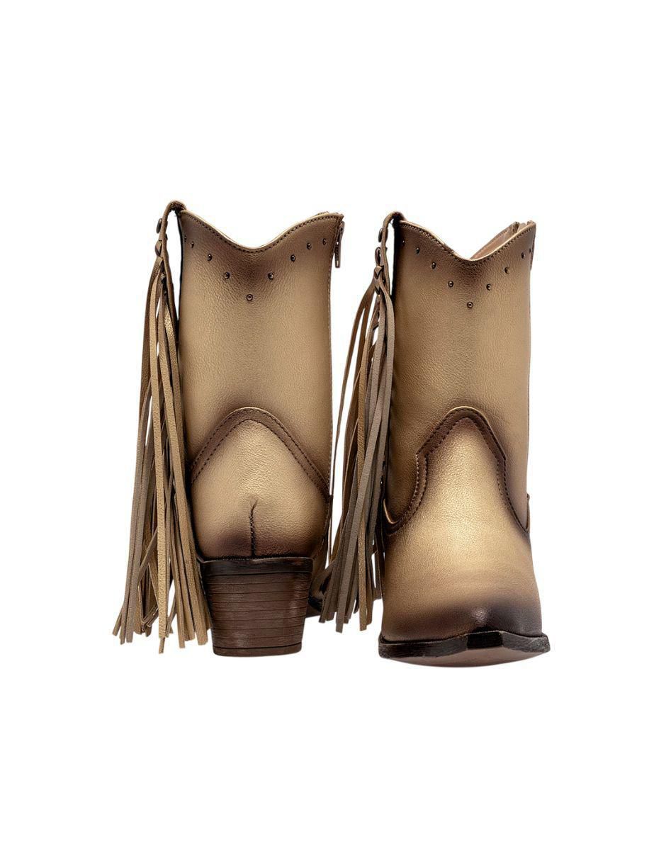 Bota cowboy media pierna para mujer 3