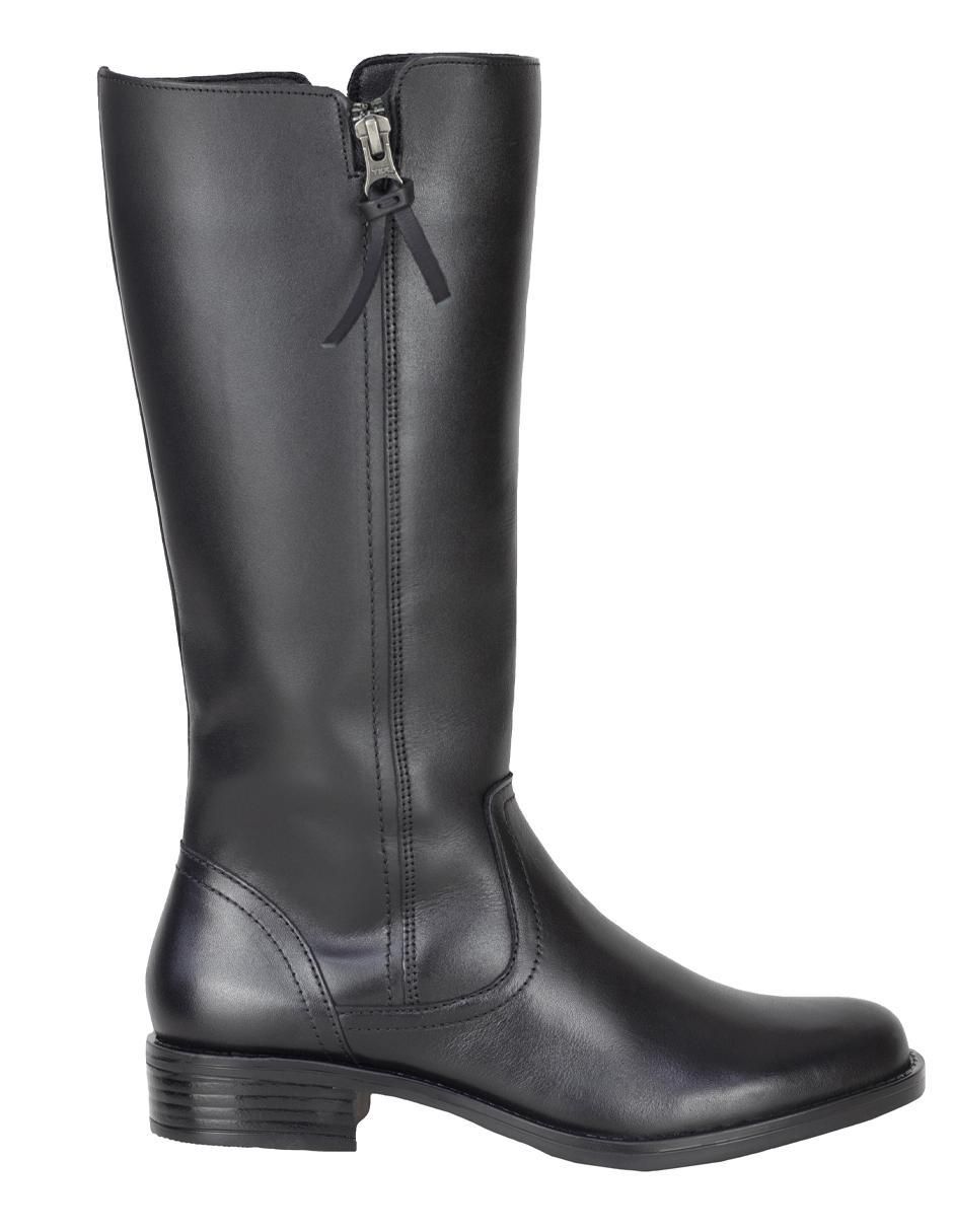 Bota abajo de la rodilla de piel para mujer 2