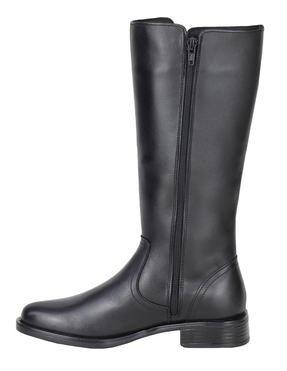 Bota abajo de la rodilla de piel para mujer 3