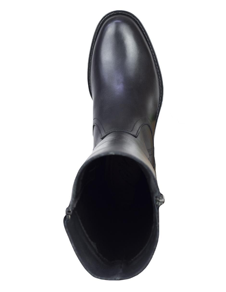 Bota abajo de la rodilla de piel para mujer 6