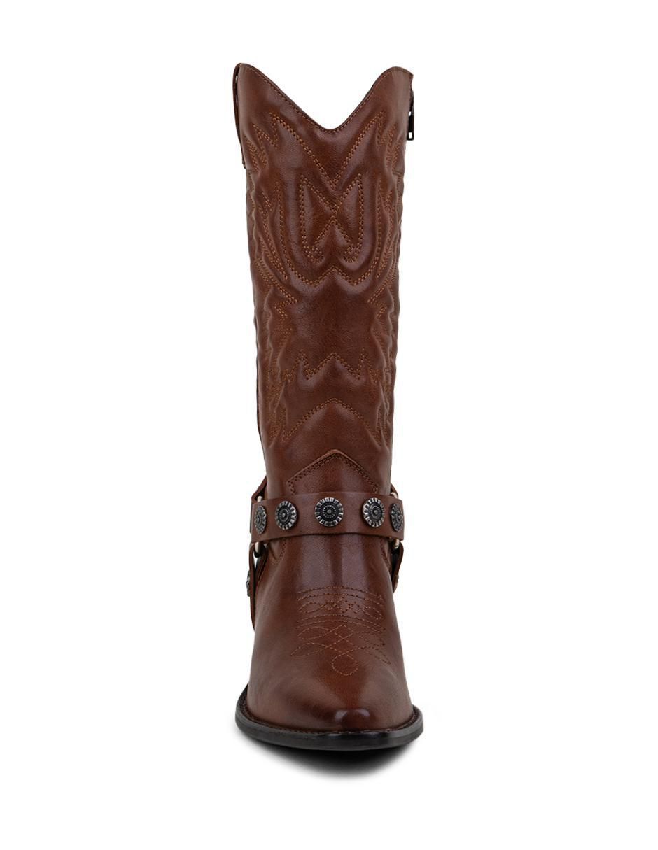 Bota cowboy media pierna para mujer 2