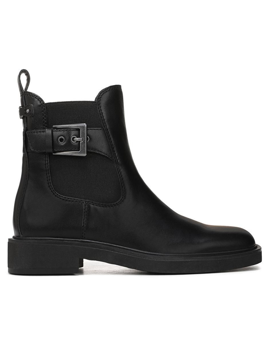 Bota arriba del tobillo de piel para mujer 4