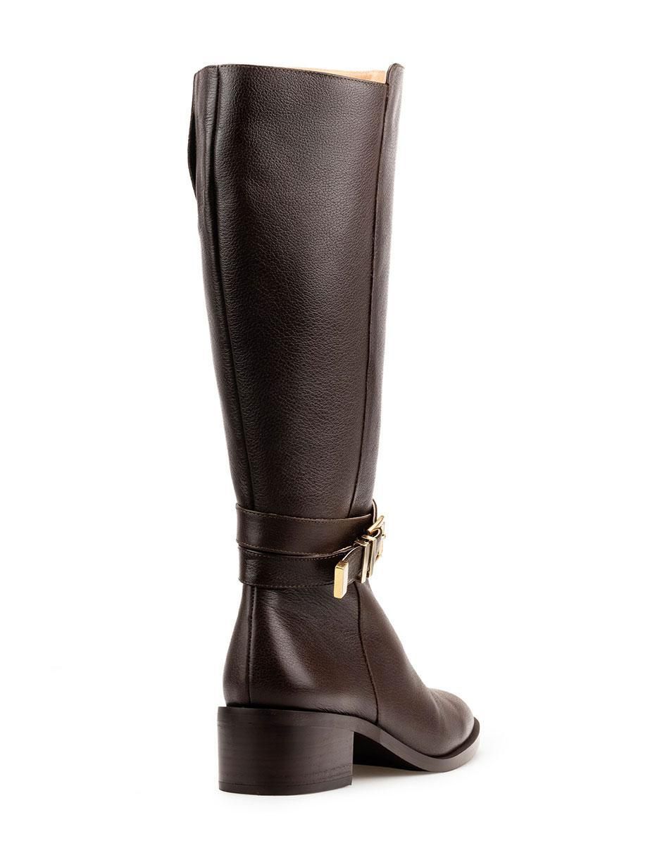 Bota abajo de la rodilla de piel para mujer 6
