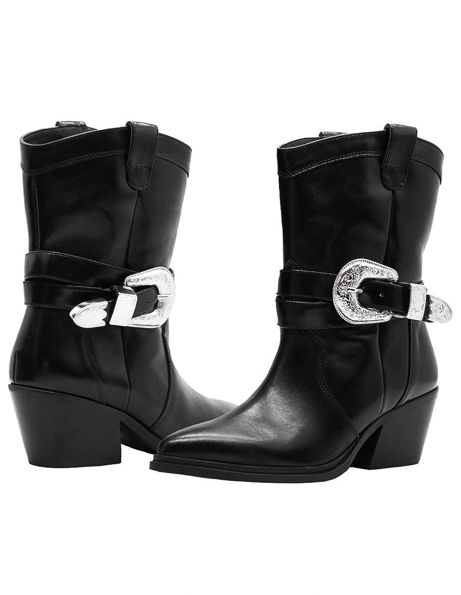 Bota cowboy abajo de la rodilla Western para mujer 4