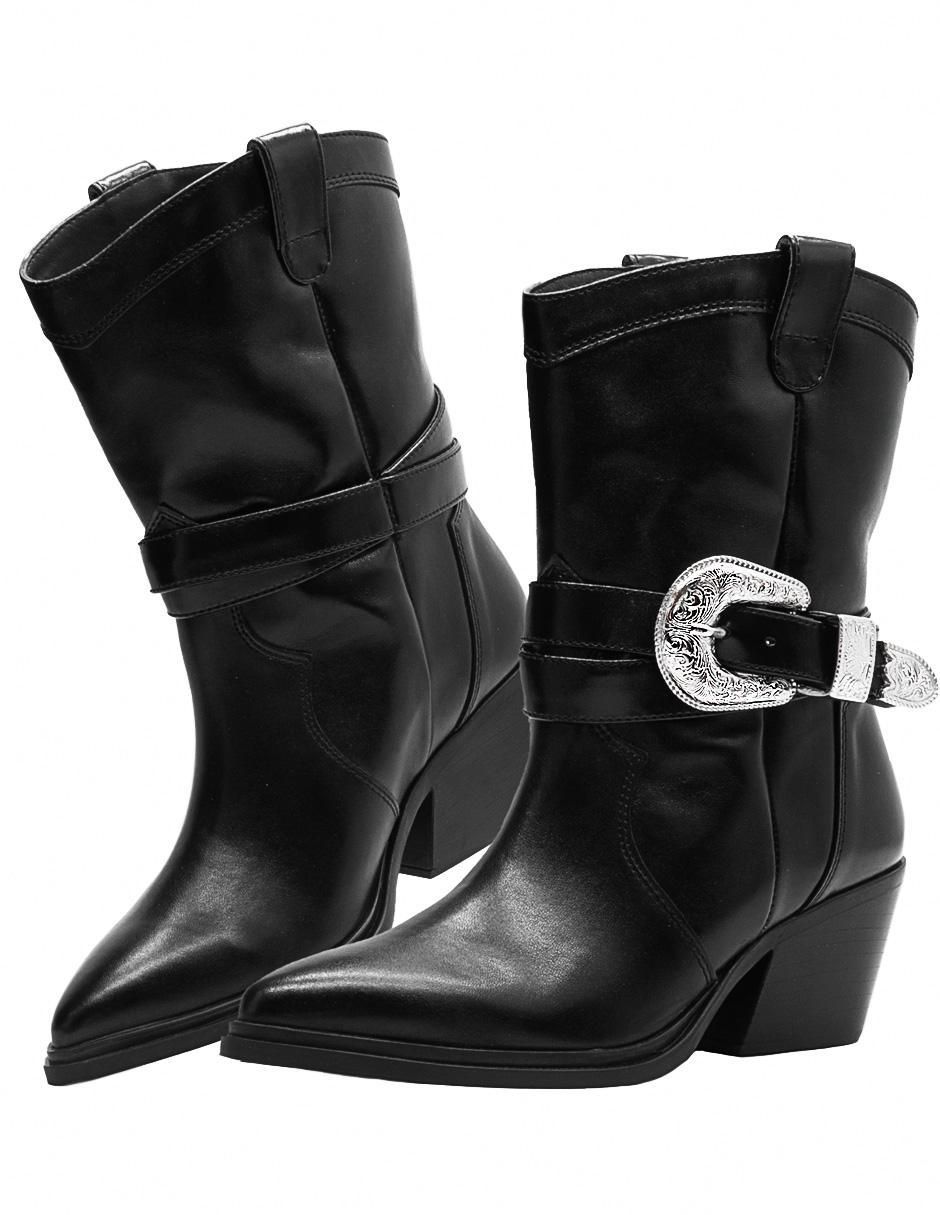 Bota cowboy abajo de la rodilla Western para mujer 5