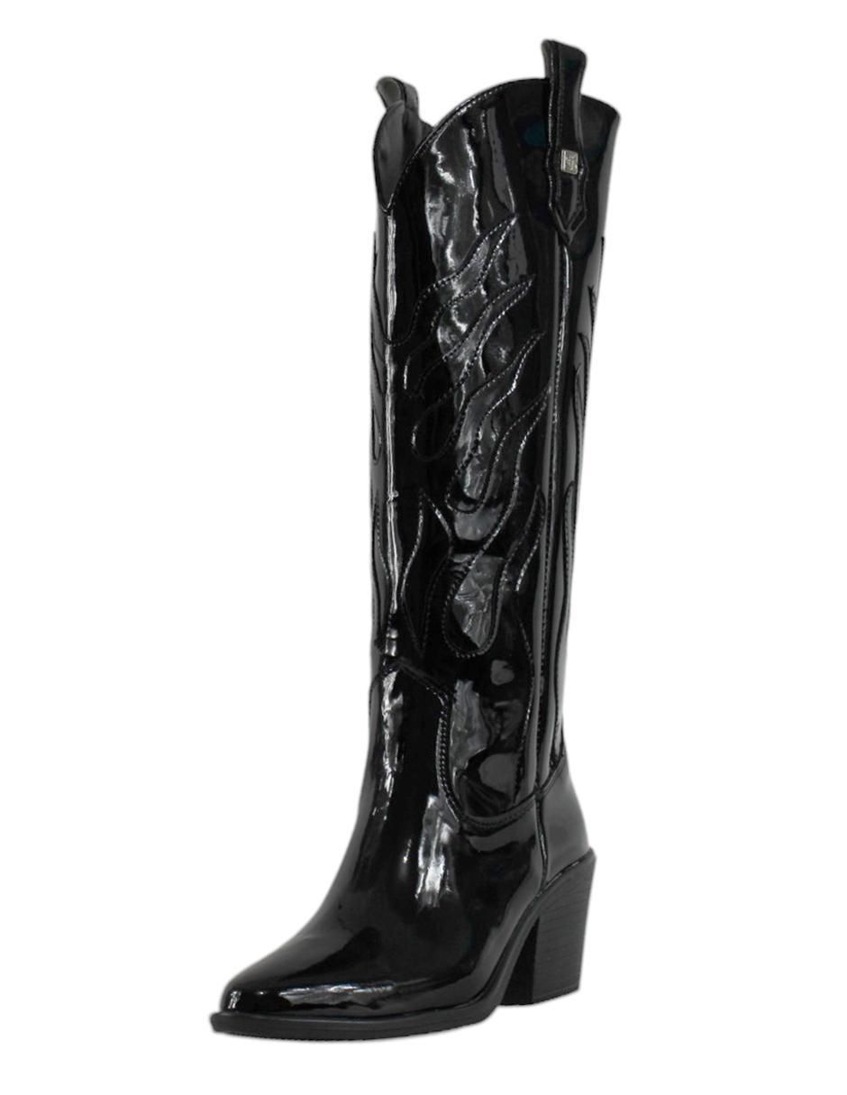 Bota cowboy abajo de la rodilla cowboy para mujer 4