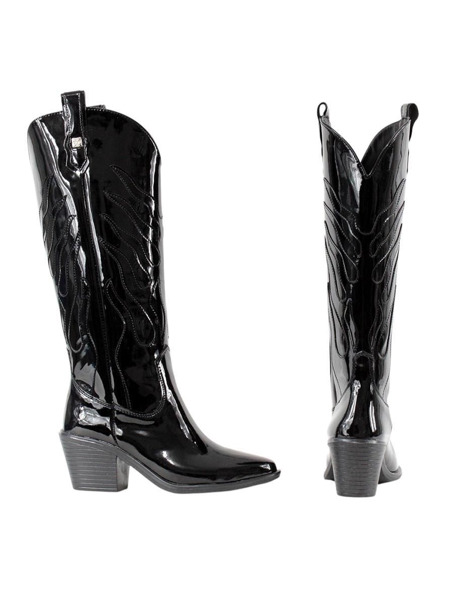Bota cowboy abajo de la rodilla cowboy para mujer 7