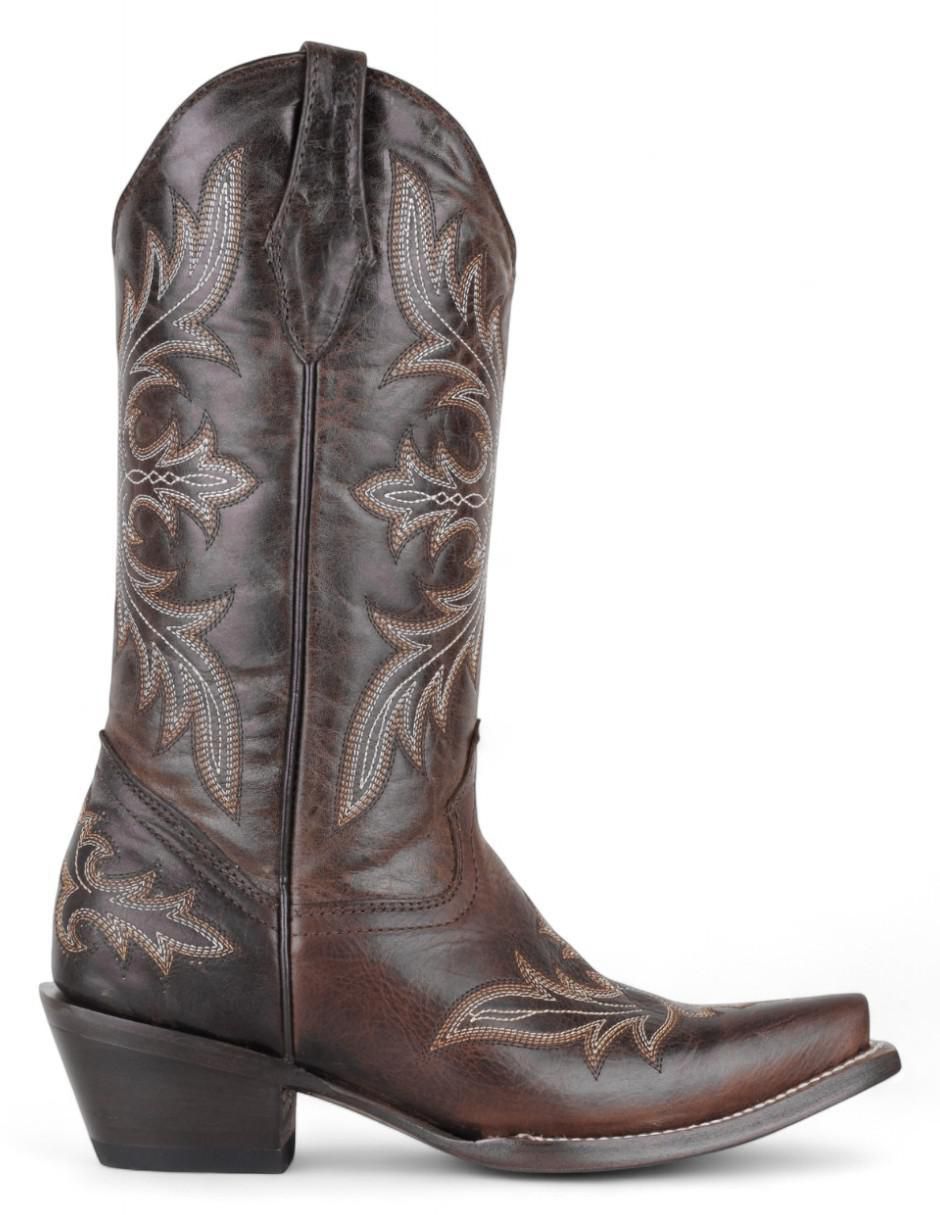 Bota cowboy abajo de la rodilla Rbsoul de piel para mujer 3