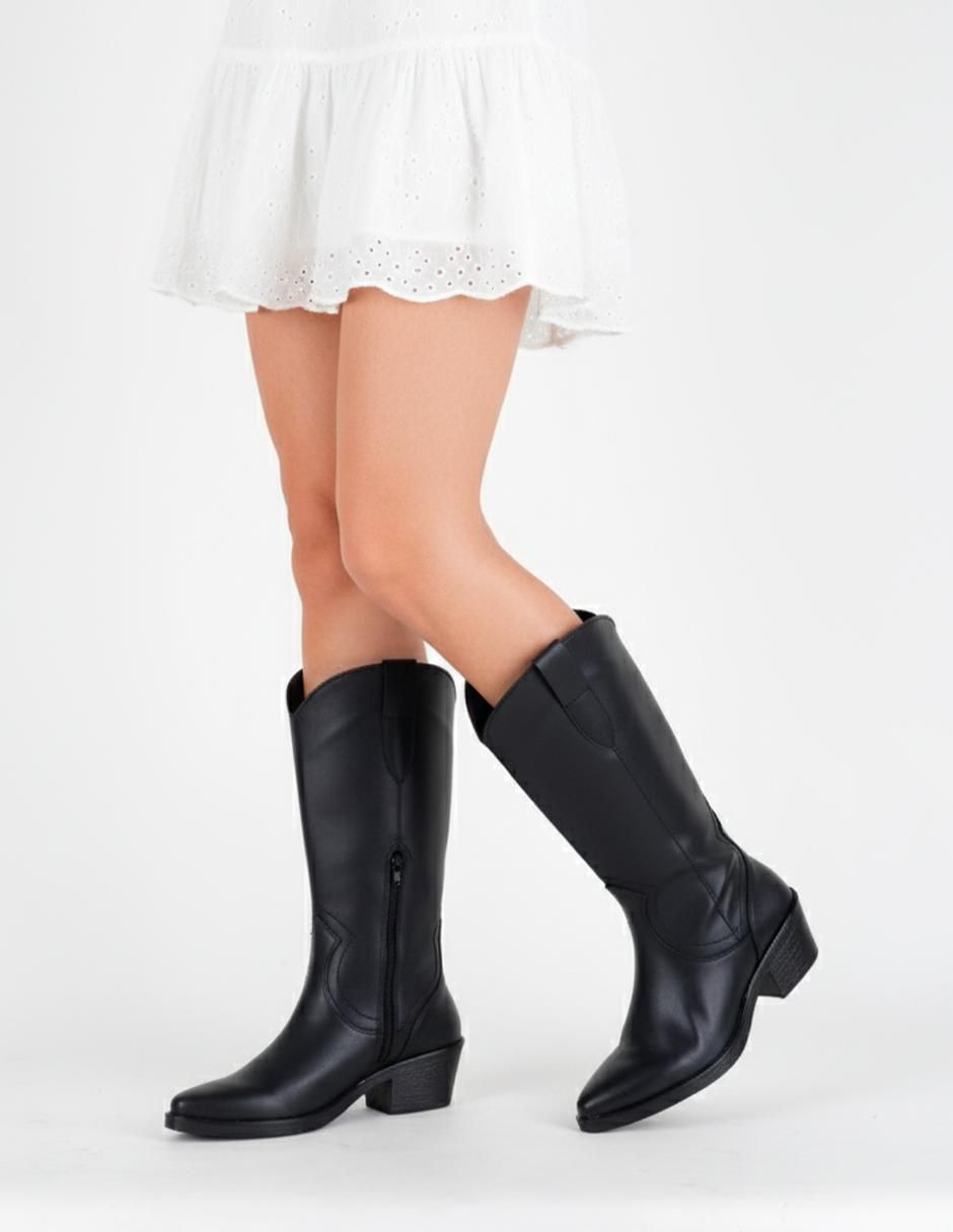 Bota cowboy abajo de la rodilla Rbvegano para mujer 2