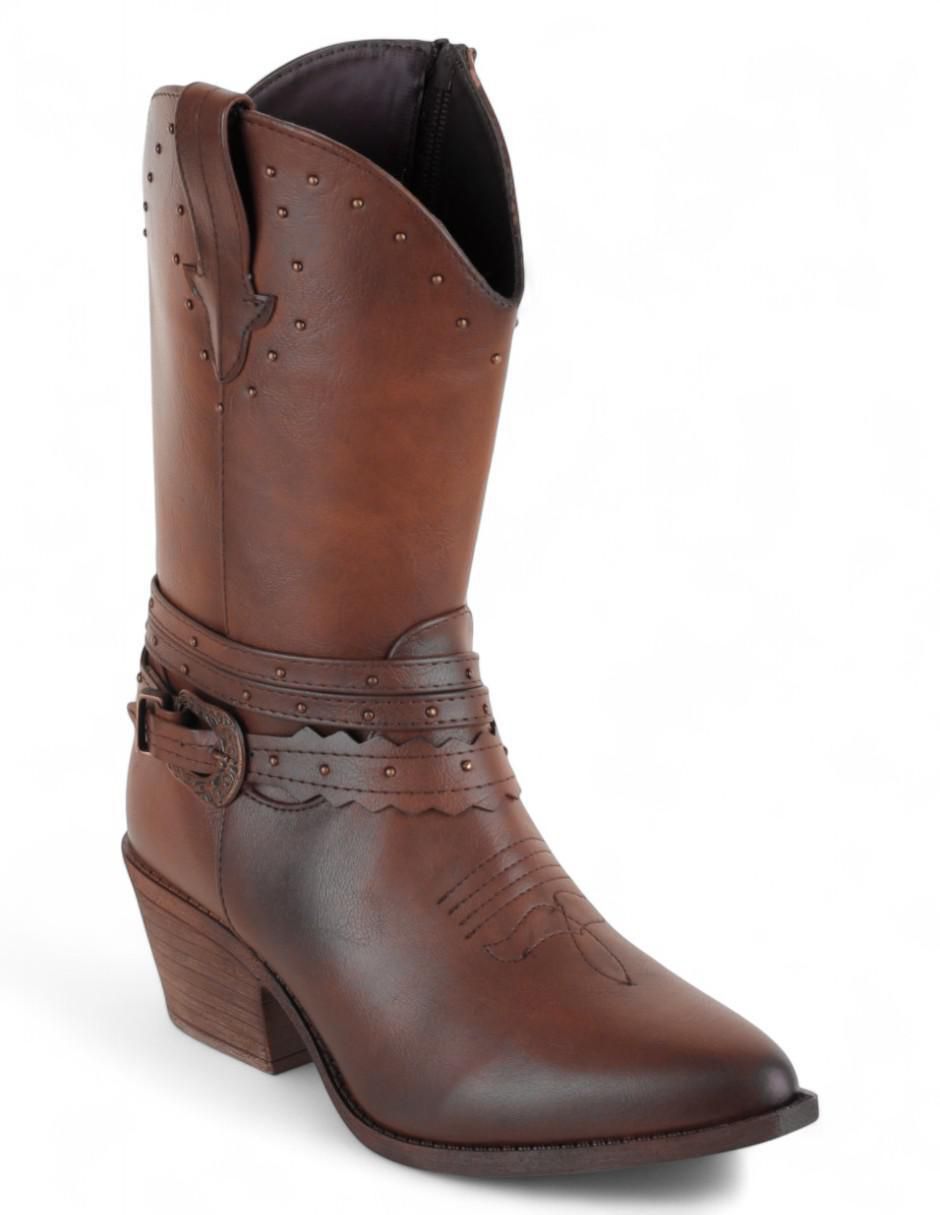 Bota cowboy abajo de la rodilla Rbvegano para mujer