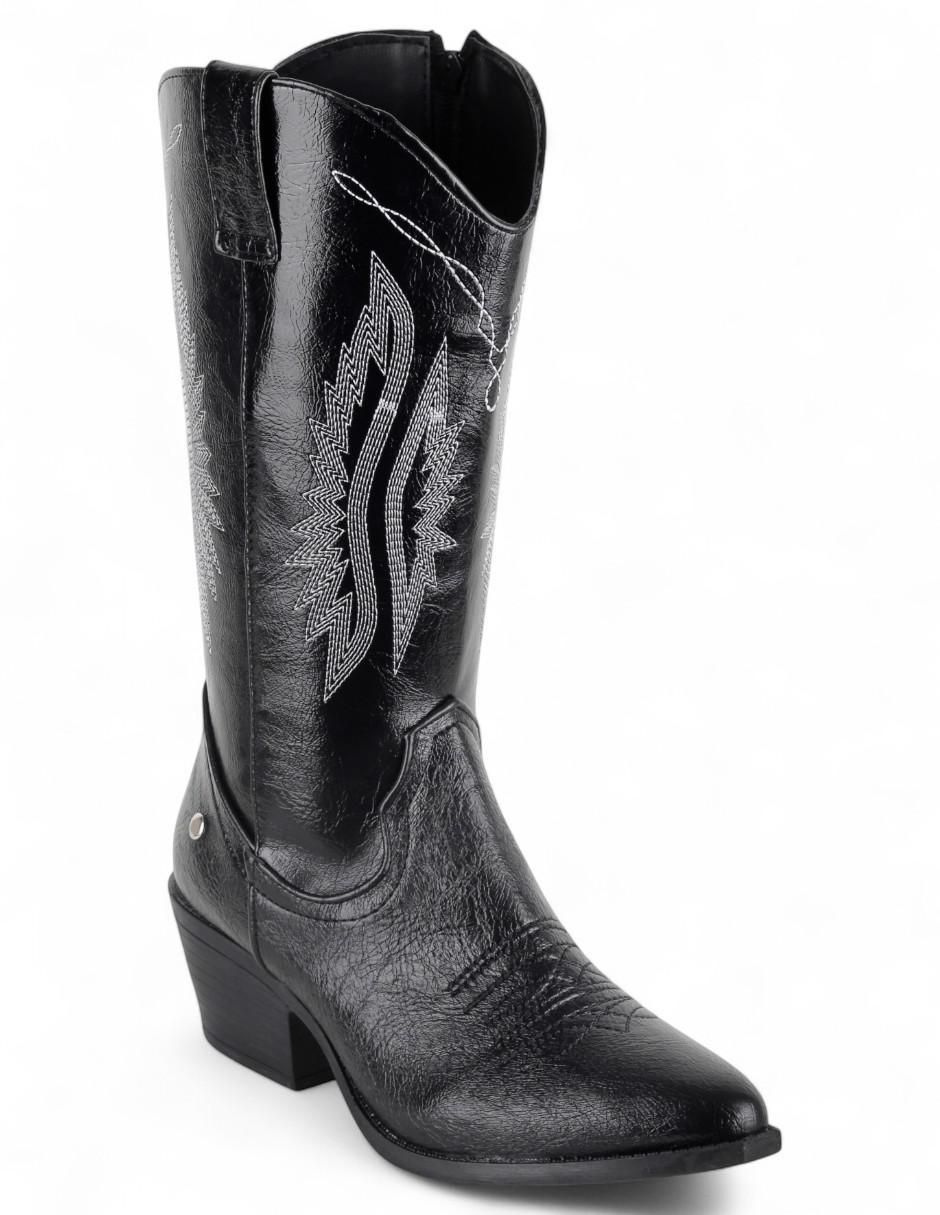 Bota cowboy abajo de la rodilla Rbvegano para mujer