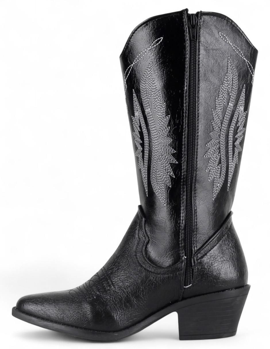 Bota cowboy abajo de la rodilla Rbvegano para mujer 3