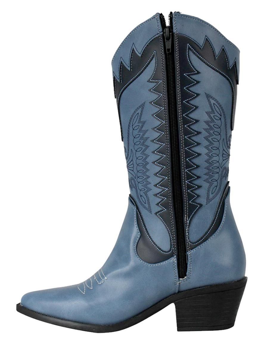 Bota cowboy abajo de la rodilla Vaquera para mujer 4