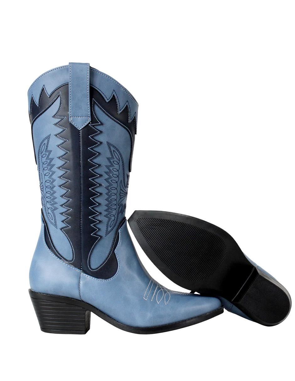 Bota cowboy abajo de la rodilla Vaquera para mujer 9