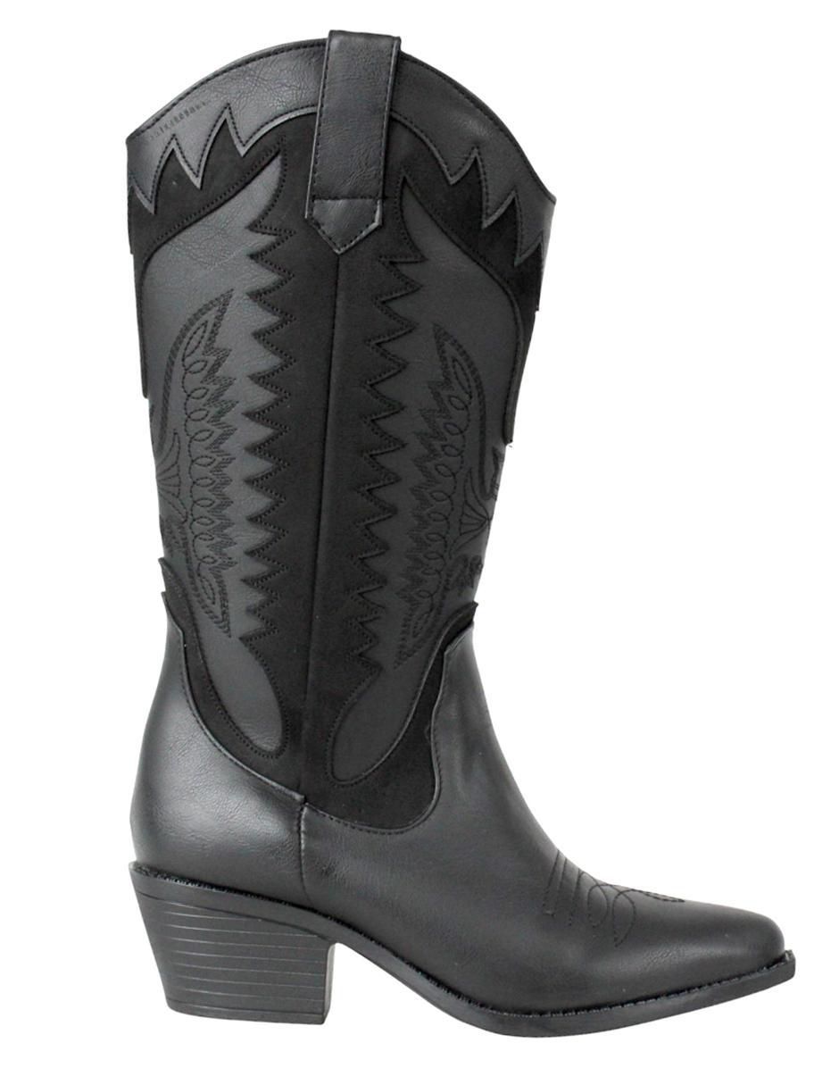 Bota cowboy abajo de la rodilla Vaquera para mujer