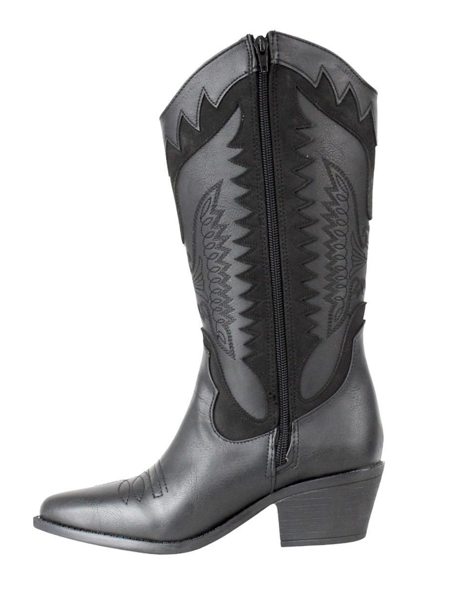 Bota cowboy abajo de la rodilla Vaquera para mujer 7