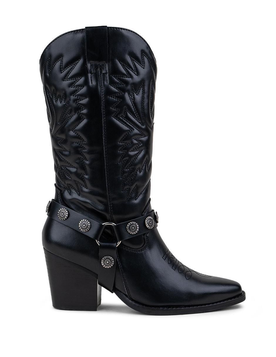Bota cowboy media pierna OI2025 para mujer 5