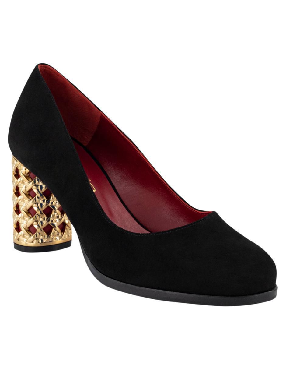 Zapatilla de piel