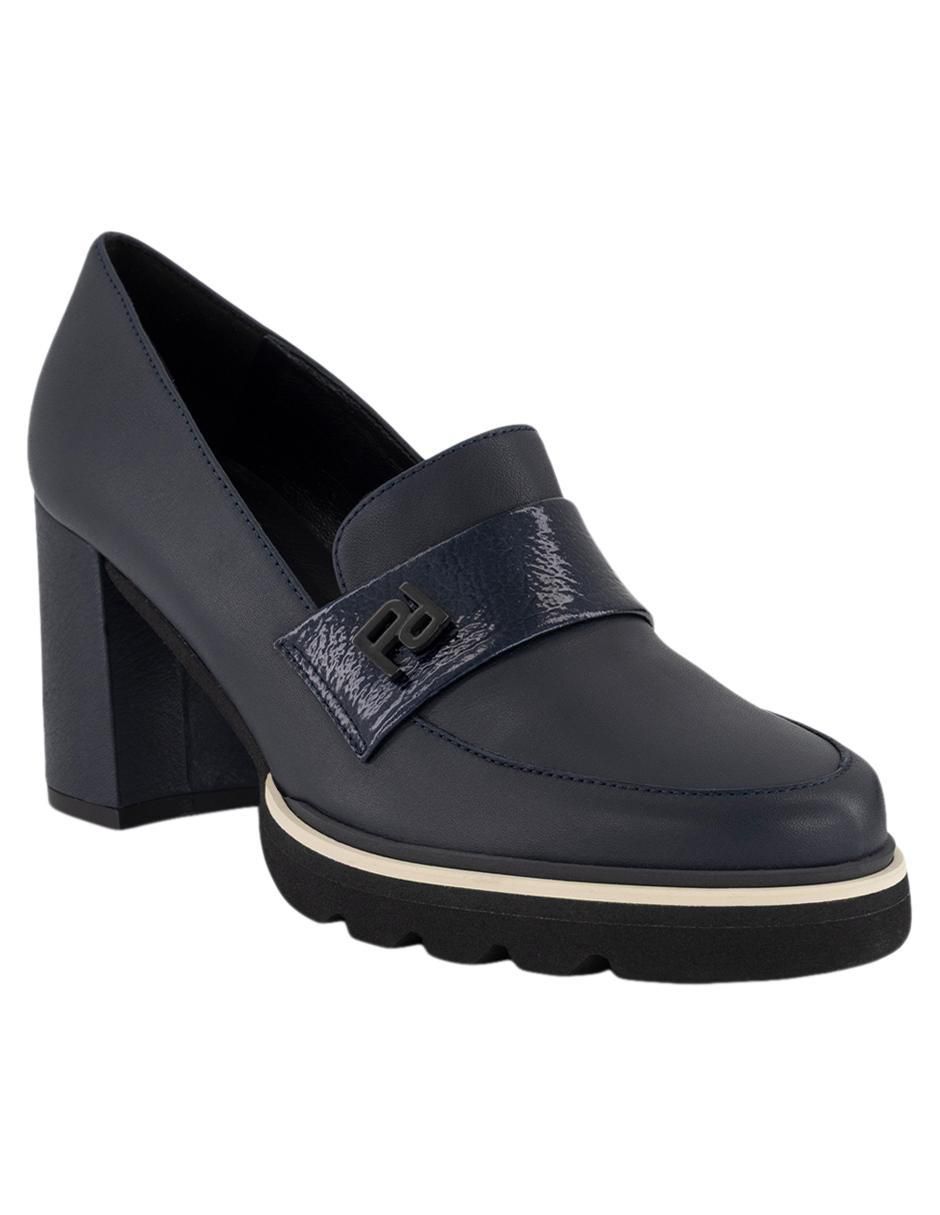 Zapatilla de piel