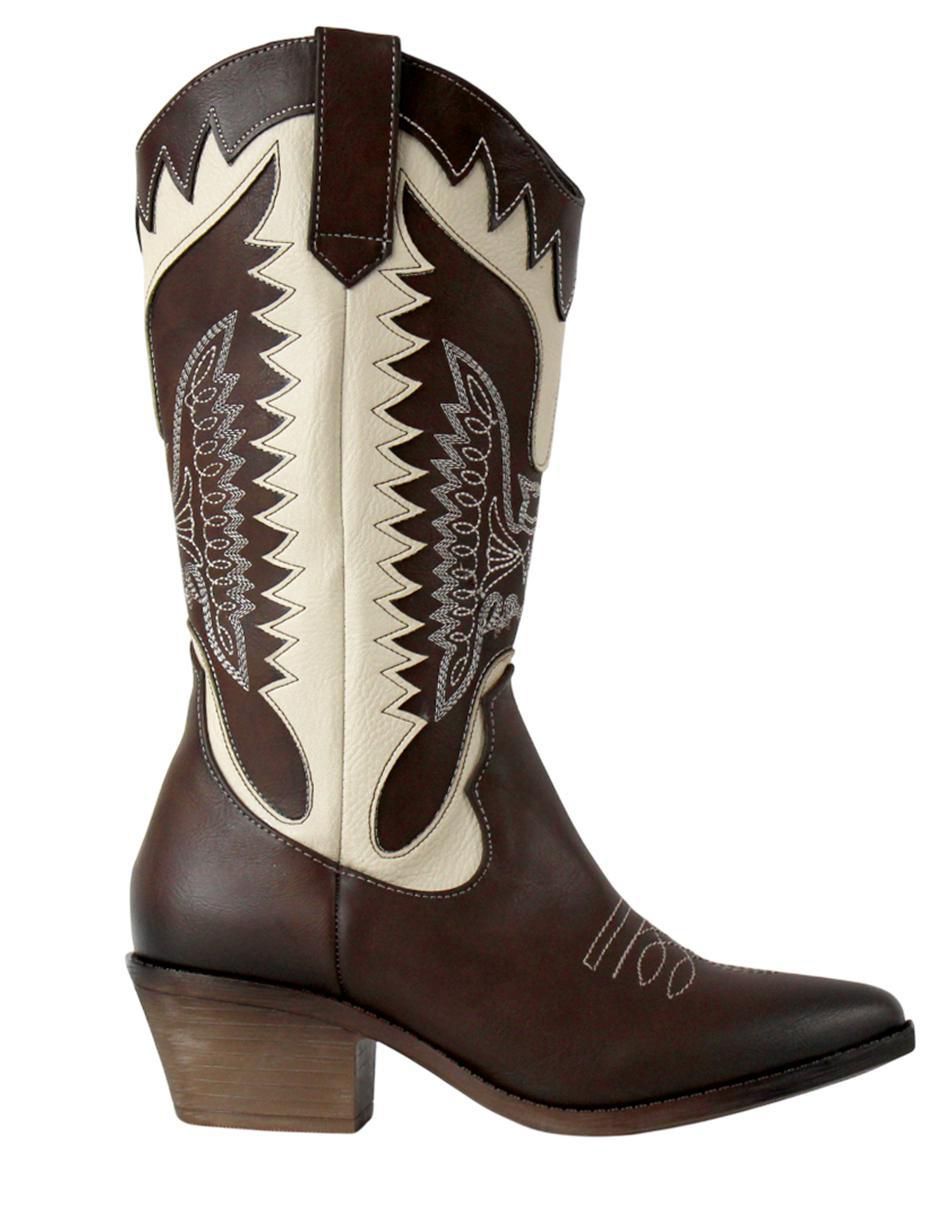 Bota cowboy abajo de la rodilla Kuali para mujer