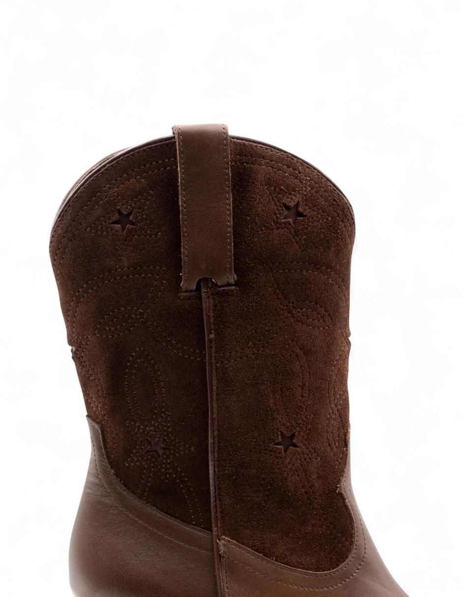 Bota cowboy arriba de la rodilla de piel para mujer 3