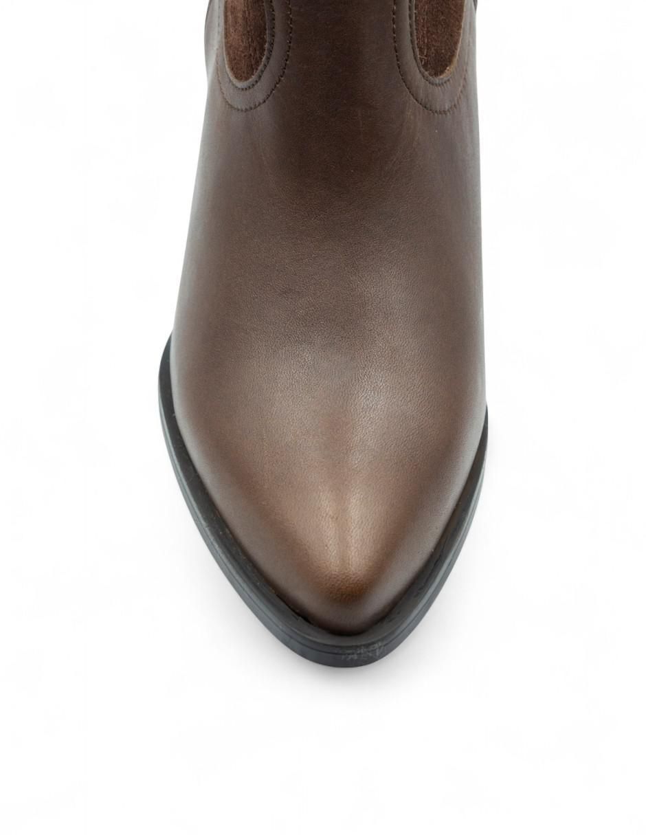 Bota cowboy arriba de la rodilla de piel para mujer 6