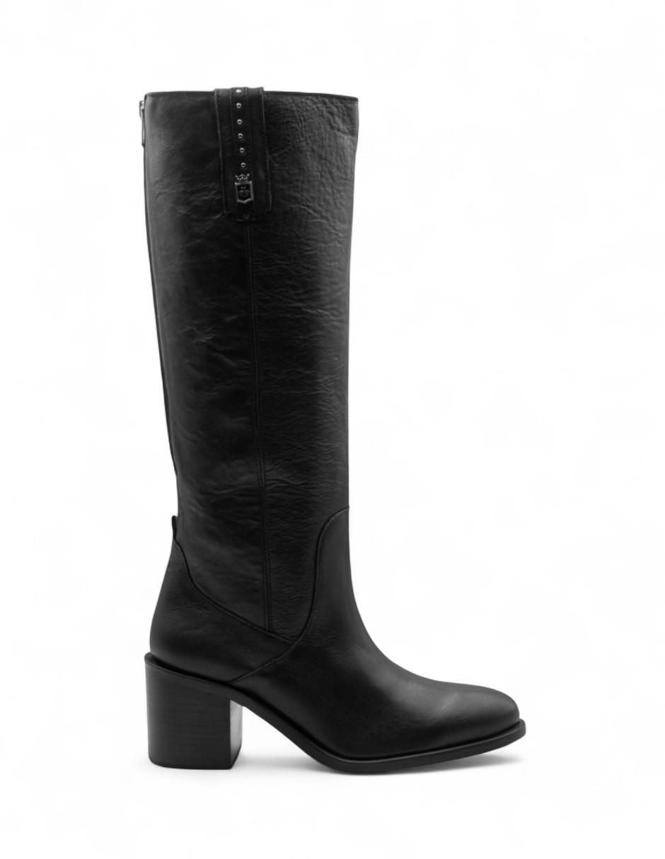 Bota abajo de la rodilla de piel bovino para mujer Bota abajo de la rodilla de piel bovino para mujer