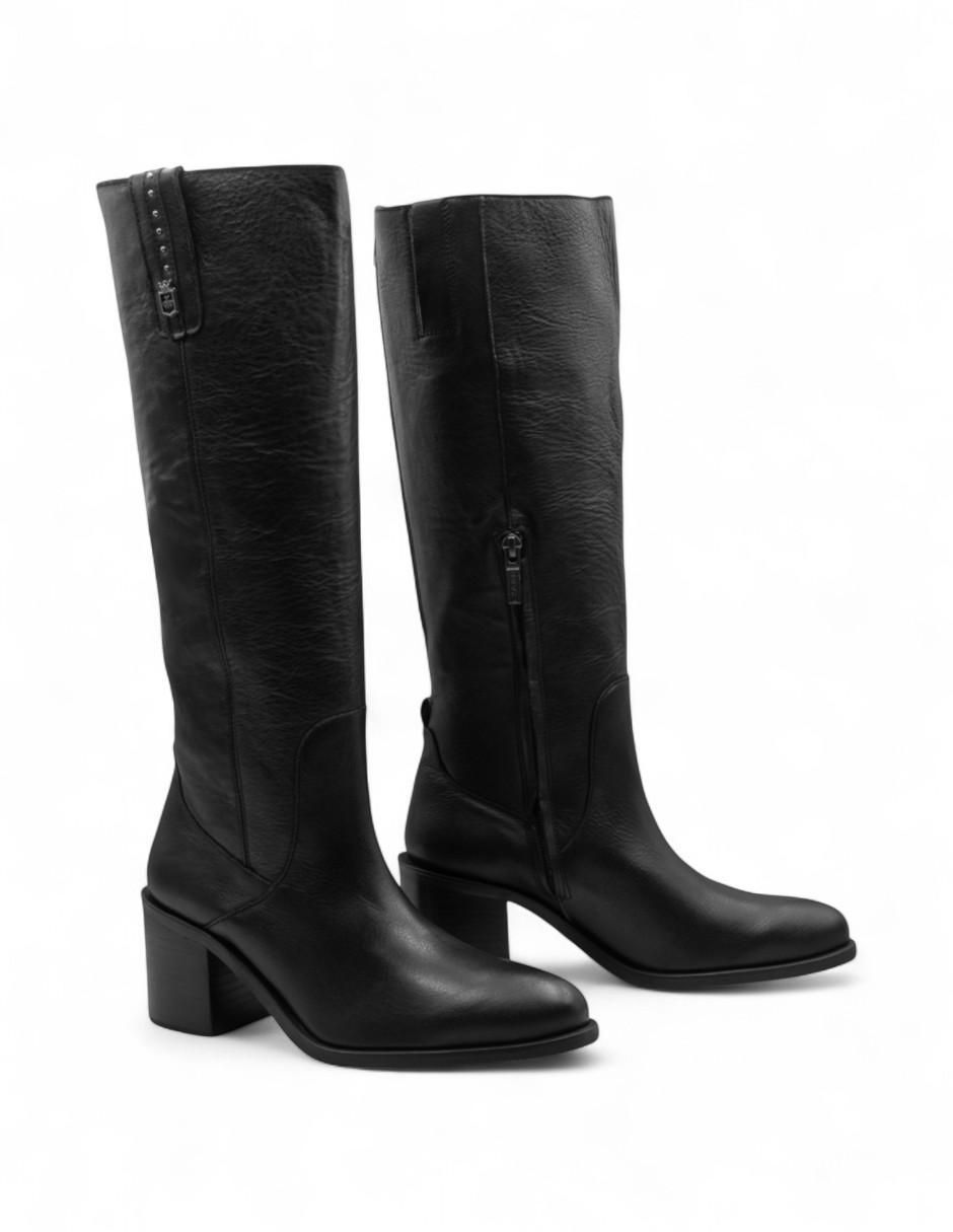 Bota abajo de la rodilla de piel bovino para mujer 2