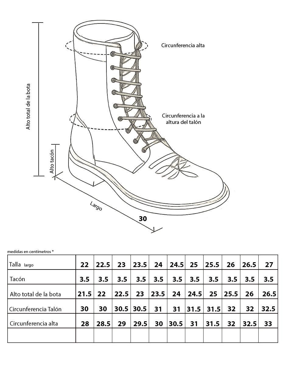 Bota cowboy media pierna Vaquero de piel bovino para mujer 7