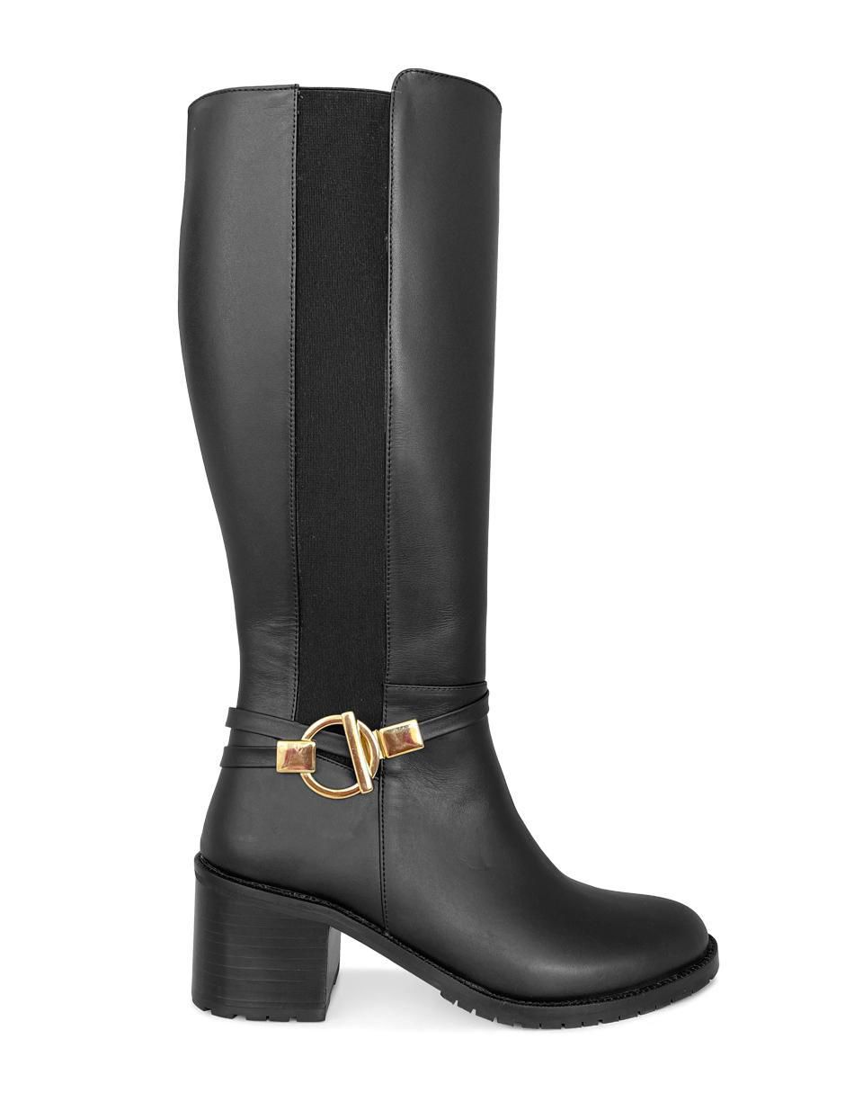 Bota abajo de la rodilla Escencia Otoñal de piel para mujer 2