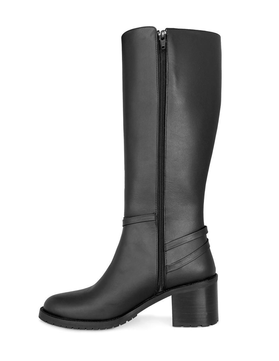 Bota abajo de la rodilla Escencia Otoñal de piel para mujer 4