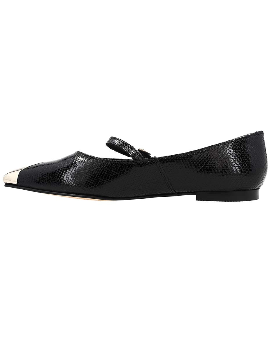 Balerina de piel para mujer