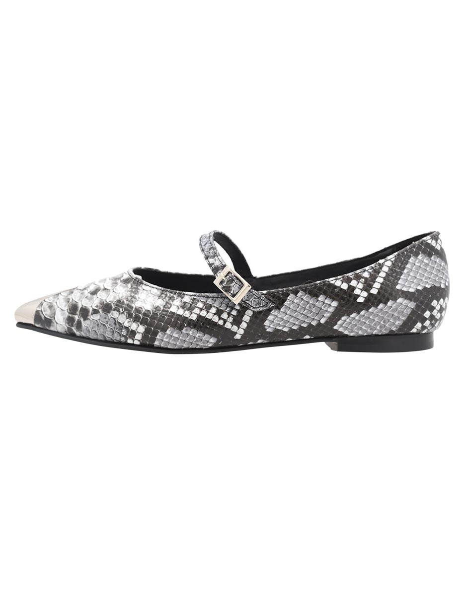 Balerina Matilda de piel para mujer