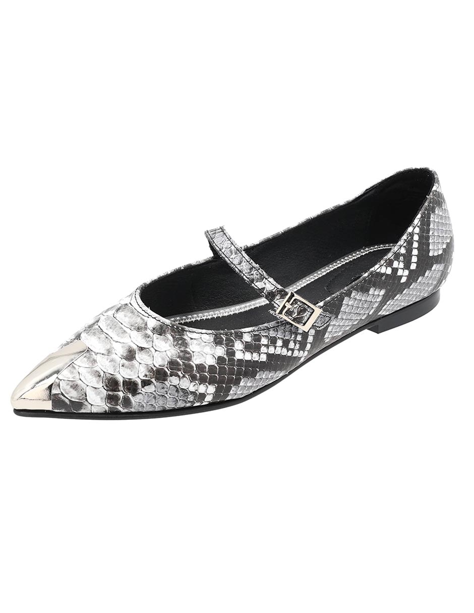 Balerina Matilda de piel para mujer 2
