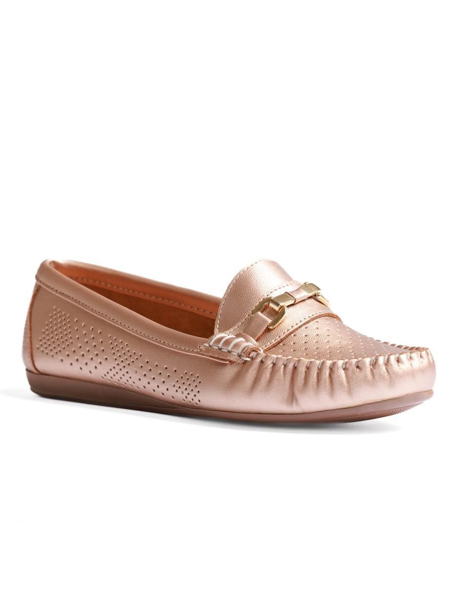 Mocasín Lucy de piel para mujer