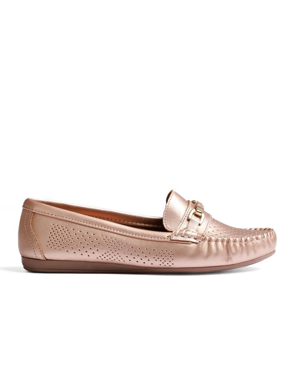Mocasín Lucy de piel para mujer 2