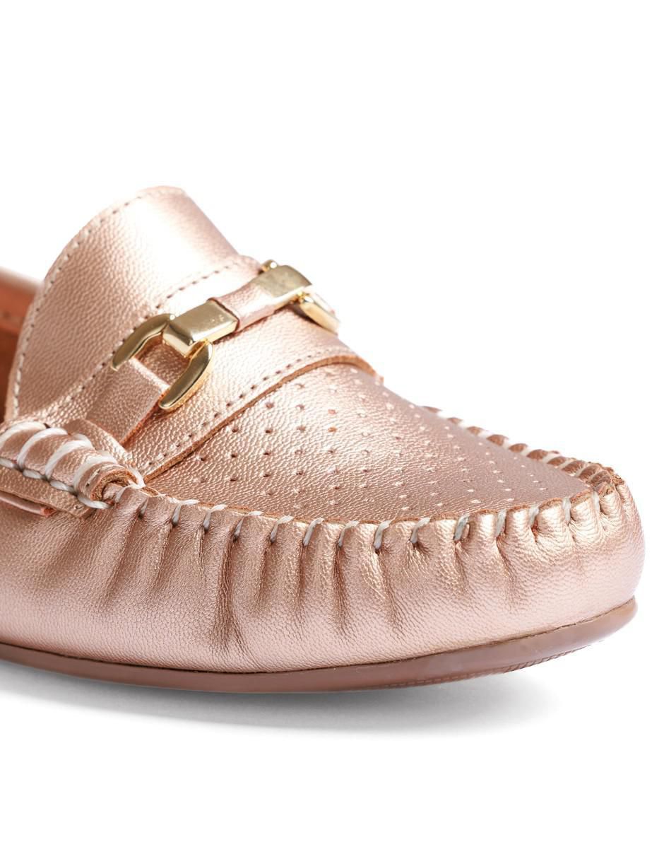 Mocasín Lucy de piel para mujer 5