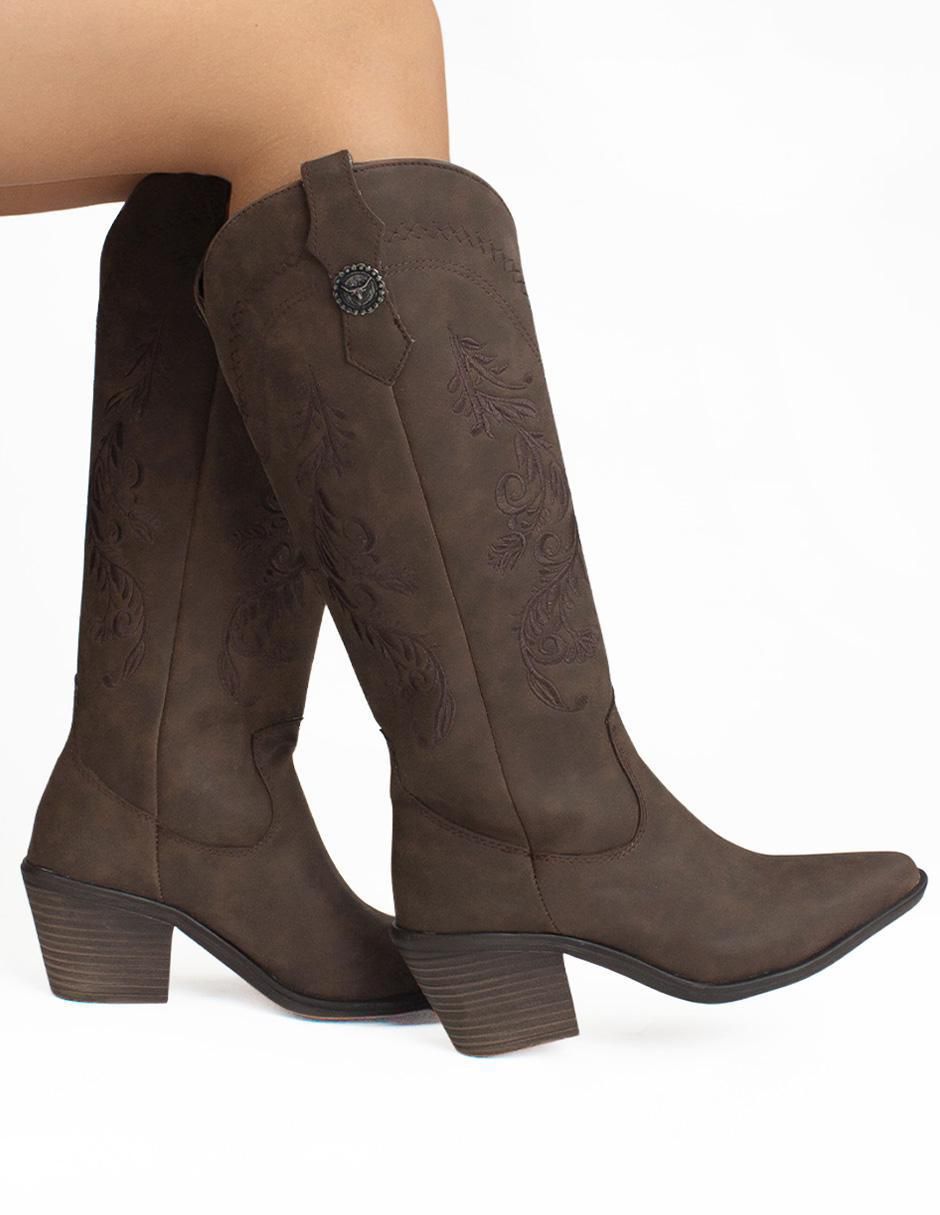 Bota cowboy abajo de la rodilla para mujer 7