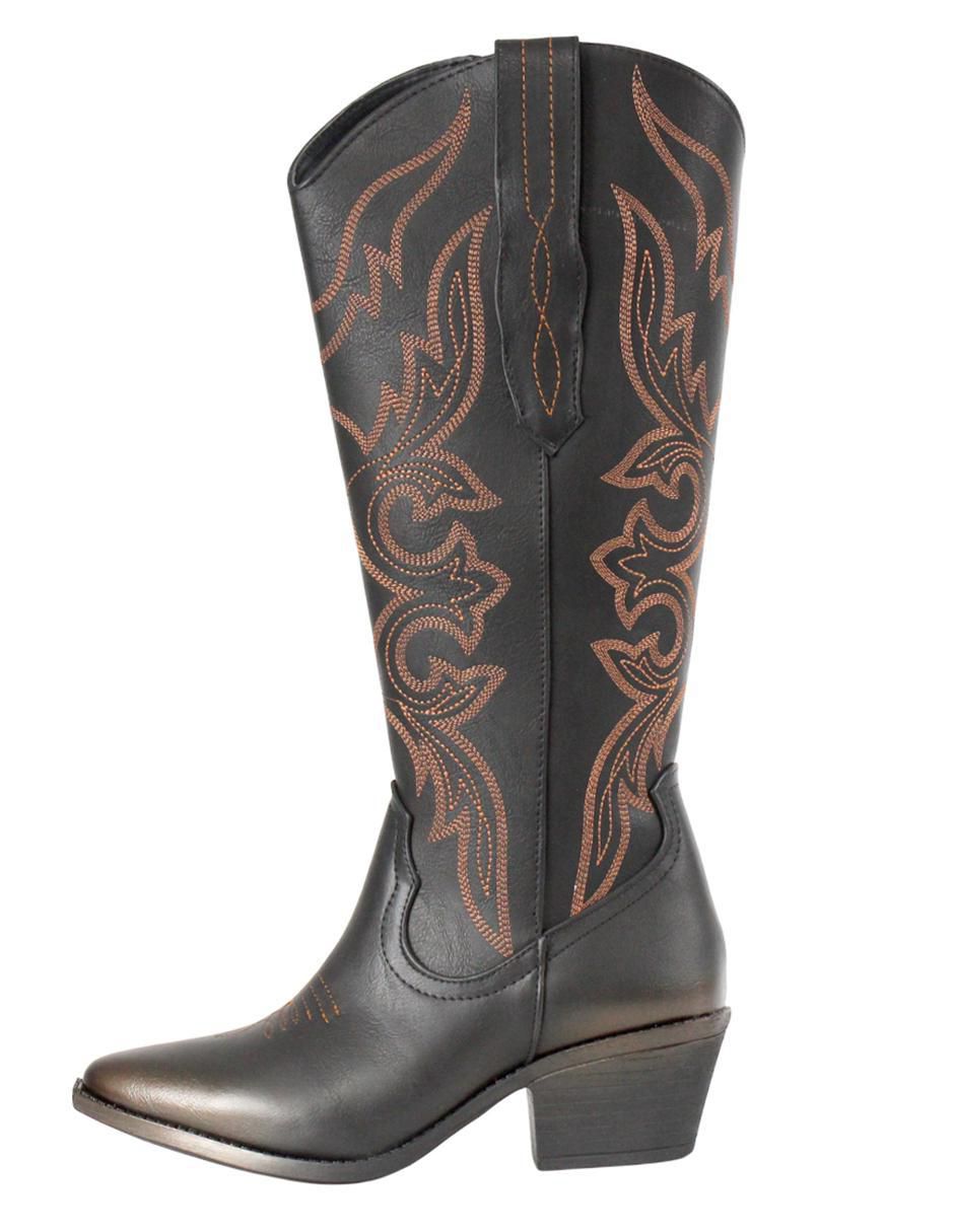 Bota cowboy abajo de la rodilla para mujer 4